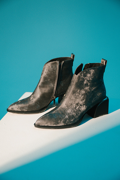 Ботильоны серые нат кожа Regina Вottinni