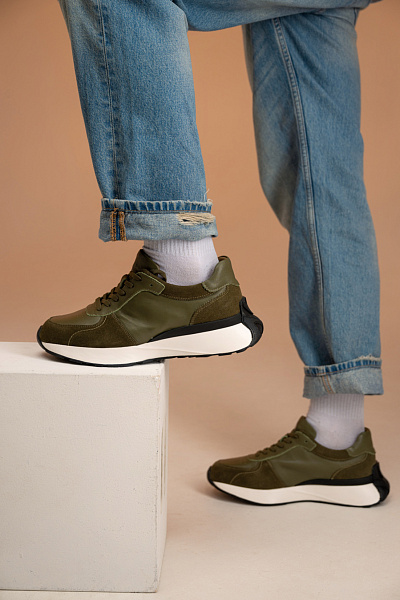 Кроссовки хаки ROTIMAN