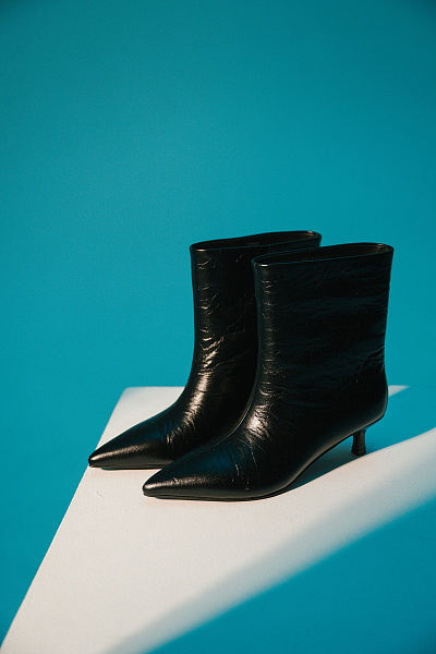 ботильоны черные нат кожа Regina Bottini