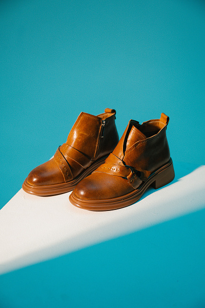 Ботинки коричневые нат кожа Ja_Vens